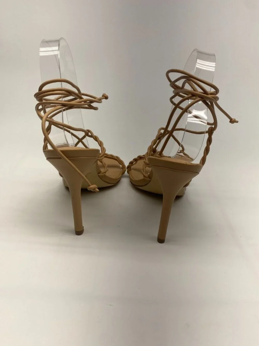Marc Fisher LTD Women's Bea Light Natural Heeled Sandal Sz 8.5